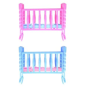 5 PCS Mini Doll House Furniture Cradle Children Educational Toys, Random Color Delivery