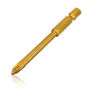 Multi-purpose Alloy Cross Hex Shank Drill Ceramic Glass Hole Opener, Size: 6MM