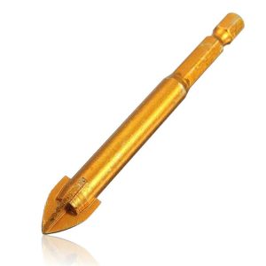 Multi-purpose Alloy Cross Hex Shank Drill Ceramic Glass Hole Opener, Size: 12MM