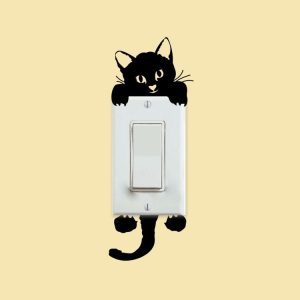 10 PCS DIY Little Cat Light Switch Sticker Wall Sticker Decal Home Decoration