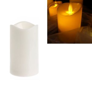 Cylindrical LED Electronic Candle Light Simulation Wedding Candlestick Candle, Size: 15x7.5cm