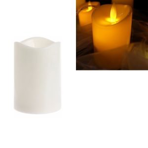 Cylindrical LED Electronic Candle Light Simulation Wedding Candlestick Candle, Size: 13x7.5cm