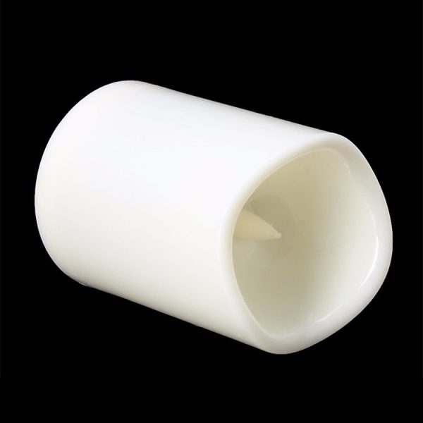 Cylindrical LED Electronic Candle Light Simulation Wedding Candlestick Candle, Size: 15x7.5cm with remote control - Image 4