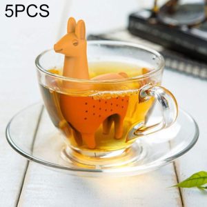 5 PCS Silicone Tea Strainer Filter Creative Drinkware Accessories