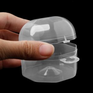 3 PCS Portable Baby Pacifiers Protective Cover Storage Box Transparent PP Baby Wide Mouth Pacifier Plastic Box (Transparent (Wide Nipple Universal))