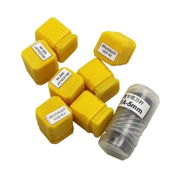 Engraving Machine Motor Shaft Extension Rod ER11-5mm + 7 Chuck Collet Set - Image 3