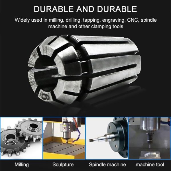 Engraving Machine Motor Shaft Extension Rod ER11-5mm + 7 Chuck Collet Set - Image 4