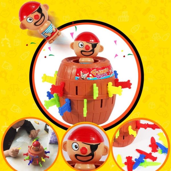 2 PCS Tricky Toys The Pirates Uncle Insert Sword Barrel Table Game - Image 5