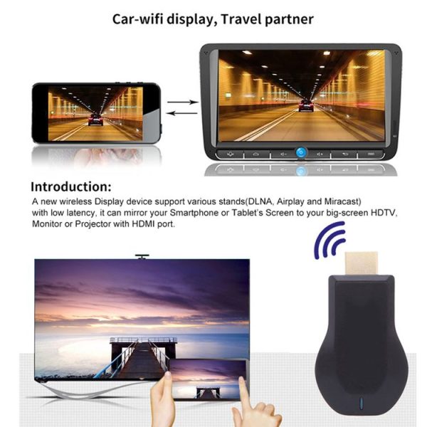 M4 Plus Wireless WiFi Display Dongle Receiver Airplay Miracast DLNA 1080P HDMI TV Stick for iPhone, Samsung, and other Android Smartphones - Image 13