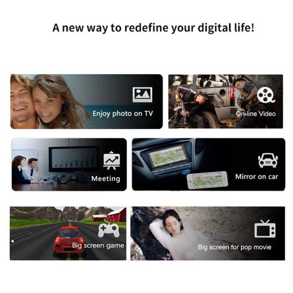 M4 Plus Wireless WiFi Display Dongle Receiver Airplay Miracast DLNA 1080P HDMI TV Stick for iPhone, Samsung, and other Android Smartphones - Image 9