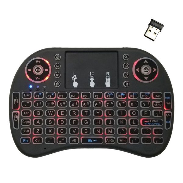 Support Language: English i8 Air Mouse Wireless Backlight Keyboard with Touchpad for Android TV Box & Smart TV & PC Tablet & Xbox360 & PS3 & HTPC / IPTV - Image 2