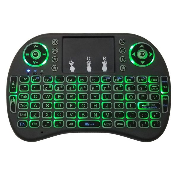 Support Language: English i8 Air Mouse Wireless Backlight Keyboard with Touchpad for Android TV Box & Smart TV & PC Tablet & Xbox360 & PS3 & HTPC / IPTV - Image 5