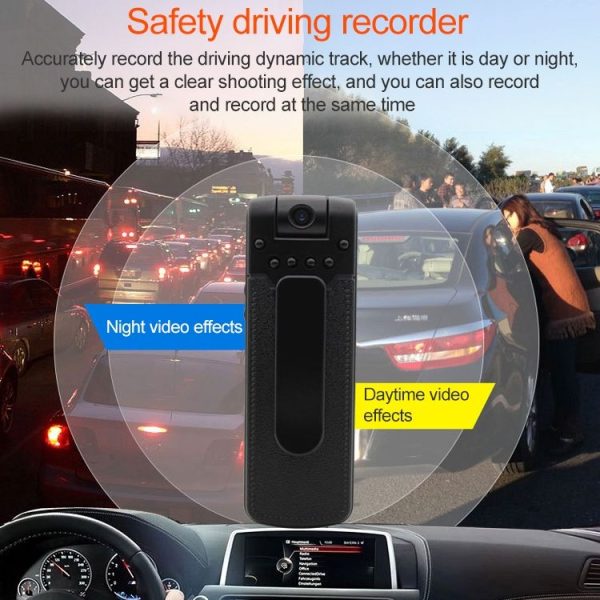 B18 Back Clip Design 1080P HD Camera Recording Pen, Support Motion Detection / Infrared Night Vision / 180 Degrees Rotation Camera / TF Card (Silver Grey) - Image 13