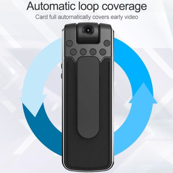 B18 Back Clip Design 1080P HD Camera Recording Pen, Support Motion Detection / Infrared Night Vision / 180 Degrees Rotation Camera / TF Card (Silver Grey) - Image 7