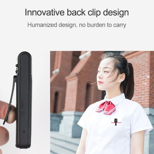 B18 Back Clip Design 1080P HD Camera Recording Pen, Support Motion Detection / Infrared Night Vision / 180 Degrees Rotation Camera / TF Card (Silver Grey) - Image 8