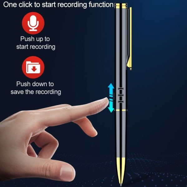 Original Lenovo B628 32GB Intelligent Voice Control Noise Reduction Pen Shape Recording Pen - Image 6