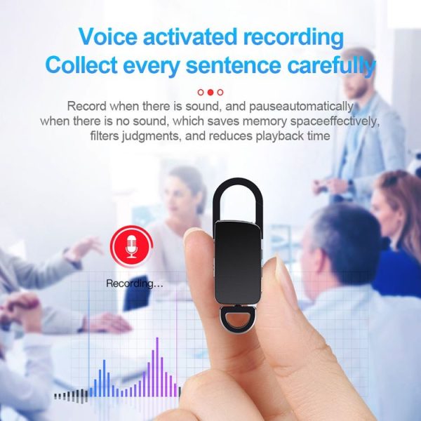 S20 32GB Keychain HD Noise Reduction Portable Recording Pen - Image 8