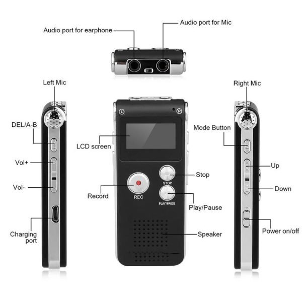 SK012 32GB Smart Noise Reduction HD Voice Recording Pen - Image 3