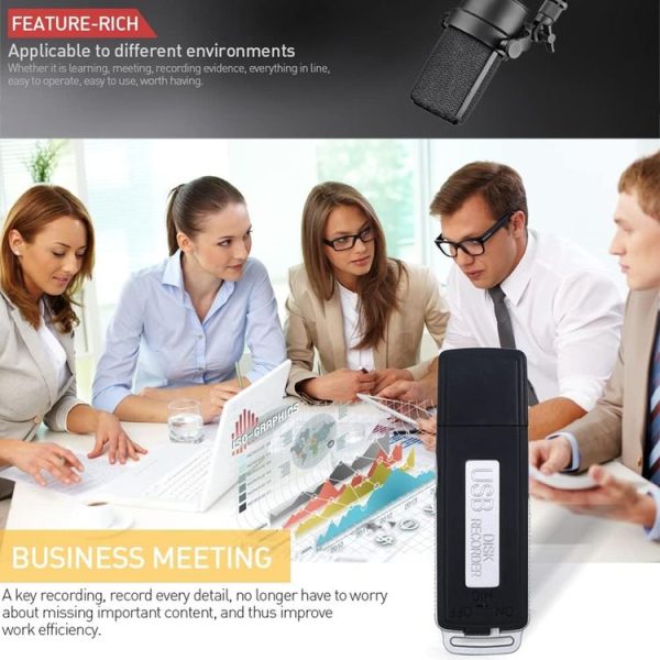SK868 8GB Rechargeable Portable U-Disk Voice Recorder - Image 8