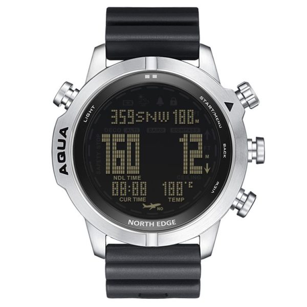 NORTH EDGE AQUA 100m Waterproof Scuba Diver Smart Watch, Support Luminous Display & Compass Mode - Image 2