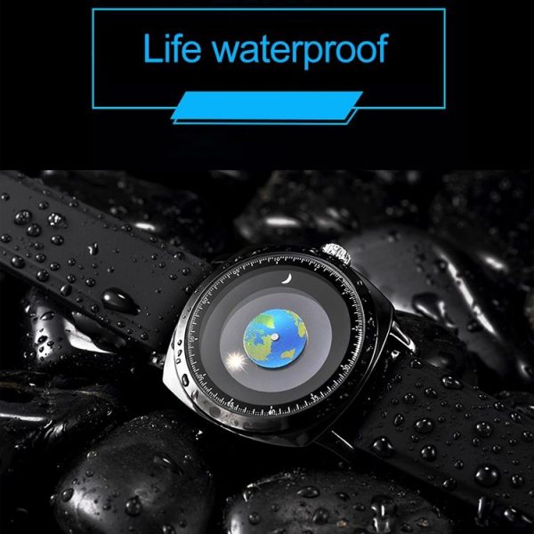 Addies MY-1704 Earth Pattern Silicone Strap Watch for Men, Support Life Waterproof - Image 4