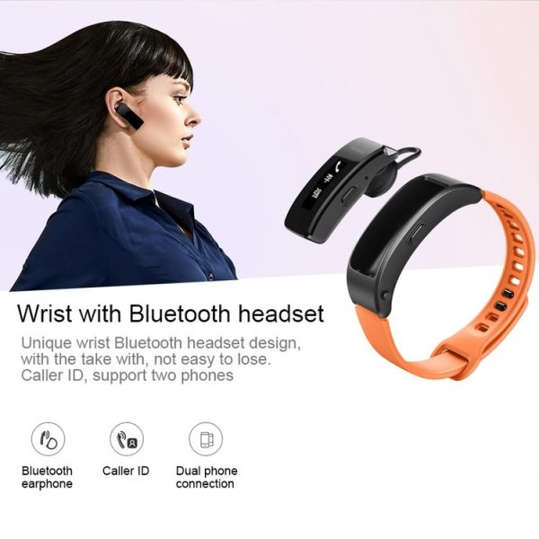 Original Huawei Bracelet B3 Youth Edition GRU-B09 0.91 inch OLED Non-touch Screen Bluetooth 4.2 Smart Bracelet, IP57 Waterproof, Support Bluetooth Call & Sedentary Reminder & Sleep monitoring & Calorie Statistics, Compatible with Android 4.4 or Above and iOS 8.0 or Above Phones (Blue) - Image 8