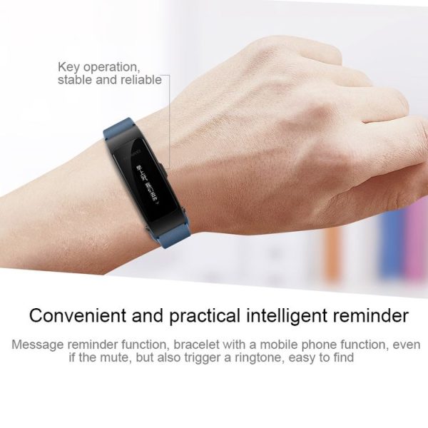 Original Huawei Bracelet B3 Youth Edition GRU-B09 0.91 inch OLED Non-touch Screen Bluetooth 4.2 Smart Bracelet, IP57 Waterproof, Support Bluetooth Call & Sedentary Reminder & Sleep monitoring & Calorie Statistics, Compatible with Android 4.4 or Above and iOS 8.0 or Above Phones (Blue) - Image 9