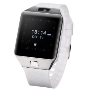 QW09 Smart Watch Phone, 512MB+4GB, 1.54inch LCD Capacitive Touch Screen Android 4.4.2, MTK6572A Dual Core, 1.2GHz, 3G / 2G Network, Support Pedometer / Bluetooth V4.0 / WiFi / Phone Anti-lost, with Silicone Strap (White)