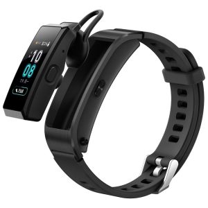 Huawei TalkBand B5 Bluetooth 4.2 Headset Fitness Tracking Sports Smart Bracelet for Android / iOS, 1.13 inch Touch AMOLED 2.5D Screen, Support Fitness Tracker / Pedometer / Sleep Monitor (Black)
