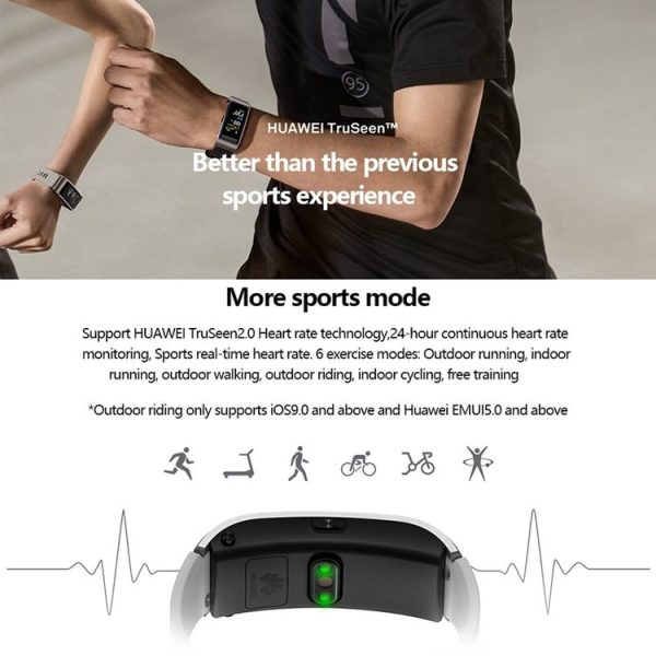 Huawei TalkBand B5 Bluetooth 4.2 Headset Fitness Tracking Sports Smart Bracelet for Android / iOS, 1.13 inch Touch AMOLED 2.5D Screen, Support Fitness Tracker / Pedometer / Sleep Monitor (Black) - Image 14