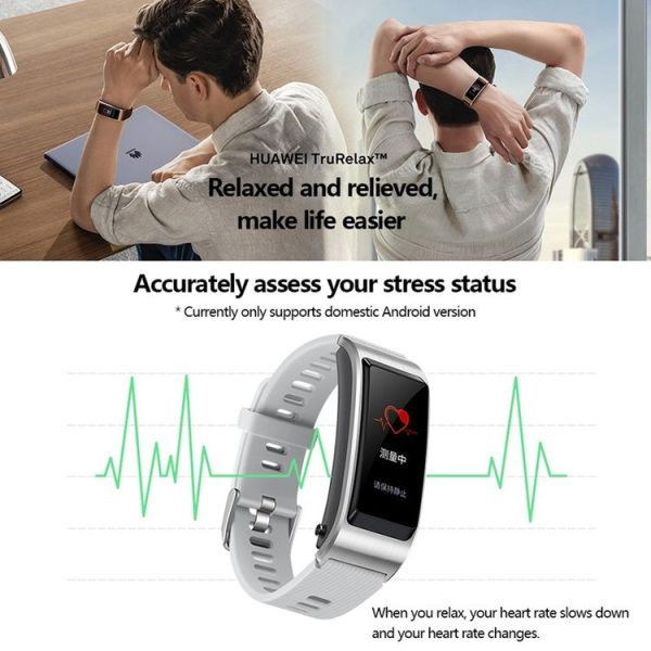 Huawei TalkBand B5 Bluetooth 4.2 Headset Fitness Tracking Business Smart Bracelet for Android / iOS, 1.13 inch Touch AMOLED 2.5D Screen, Support Fitness Tracker / Pedometer / Sleep Monitor (Brown) - Image 10