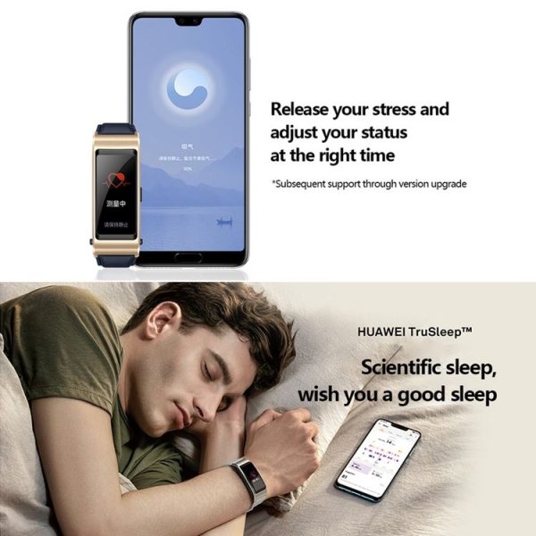 Huawei TalkBand B5 Bluetooth 4.2 Headset Fitness Tracking Business Smart Bracelet for Android / iOS, 1.13 inch Touch AMOLED 2.5D Screen, Support Fitness Tracker / Pedometer / Sleep Monitor (Brown) - Image 11