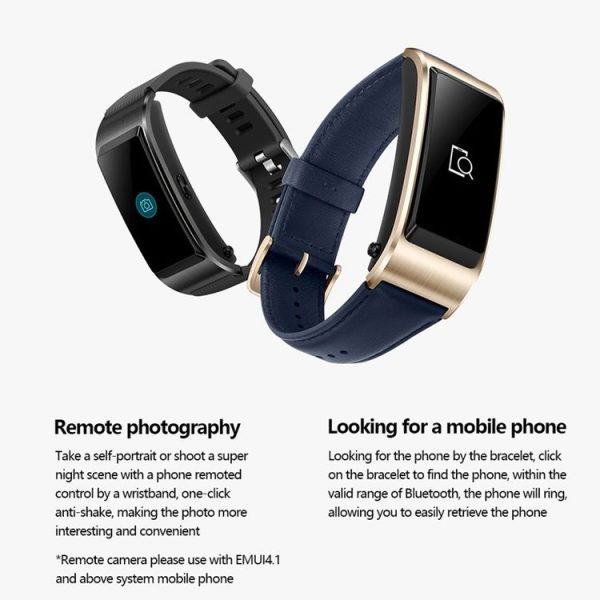 Huawei TalkBand B5 Bluetooth 4.2 Headset Fitness Tracking Business Smart Bracelet for Android / iOS, 1.13 inch Touch AMOLED 2.5D Screen, Support Fitness Tracker / Pedometer / Sleep Monitor (Brown) - Image 17