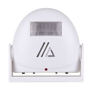 5301 Wireless Infrared Motion Sensor Welcome Alarm Intelligent Greeting Warning Doorbell, IR Distance: 10m (White)