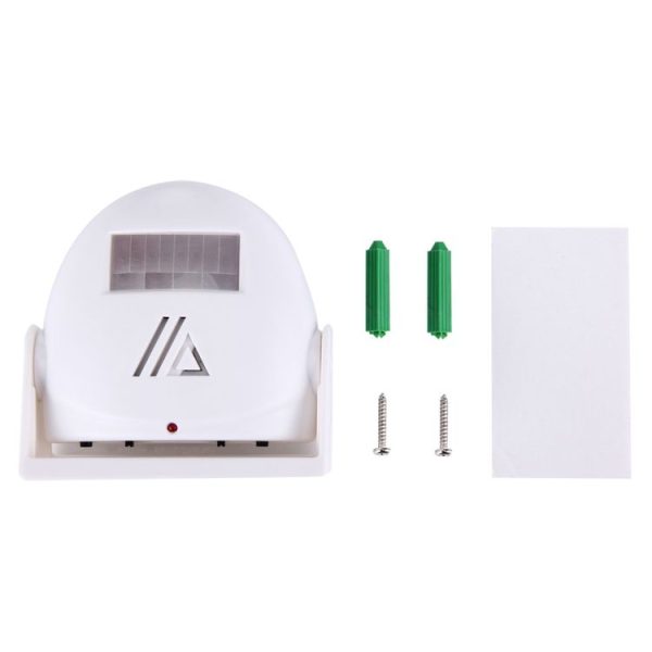 5301 Wireless Infrared Motion Sensor Welcome Alarm Intelligent Greeting Warning Doorbell, IR Distance: 10m (White) - Image 6