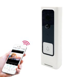 M200B WiFi Intelligent Square Button Video Doorbell, Support Infrared Motion Detection & Adaptive Rate & Two-way Intercom & Remote / PIR Wakeup (White)