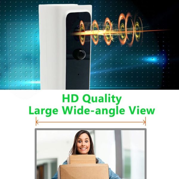 M200B WiFi Intelligent Square Button Video Doorbell, Support Infrared Motion Detection & Adaptive Rate & Two-way Intercom & Remote / PIR Wakeup (White) - Image 10
