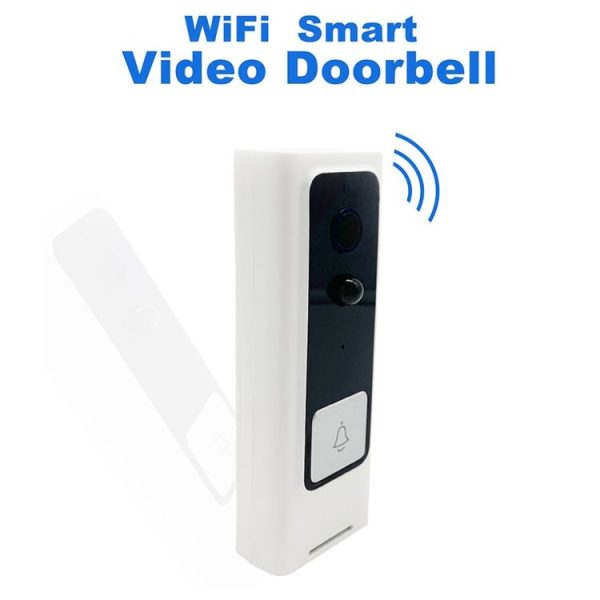 M200B WiFi Intelligent Square Button Video Doorbell, Support Infrared Motion Detection & Adaptive Rate & Two-way Intercom & Remote / PIR Wakeup (White) - Image 5