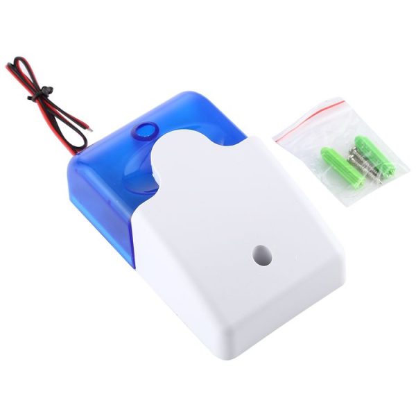 103 Mini Strobe Siren Durable Home Security Alarm System (Blue) - Image 4