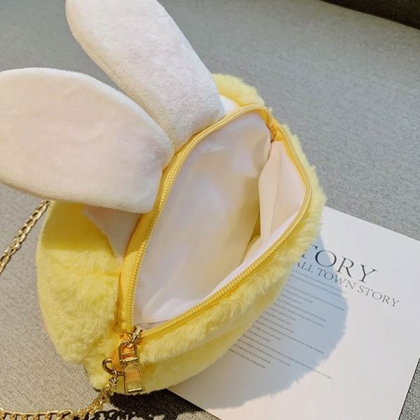 Plush Small Duck Single Shoulder Bag Handbag Messenger Bag (Yellow) - Image 5